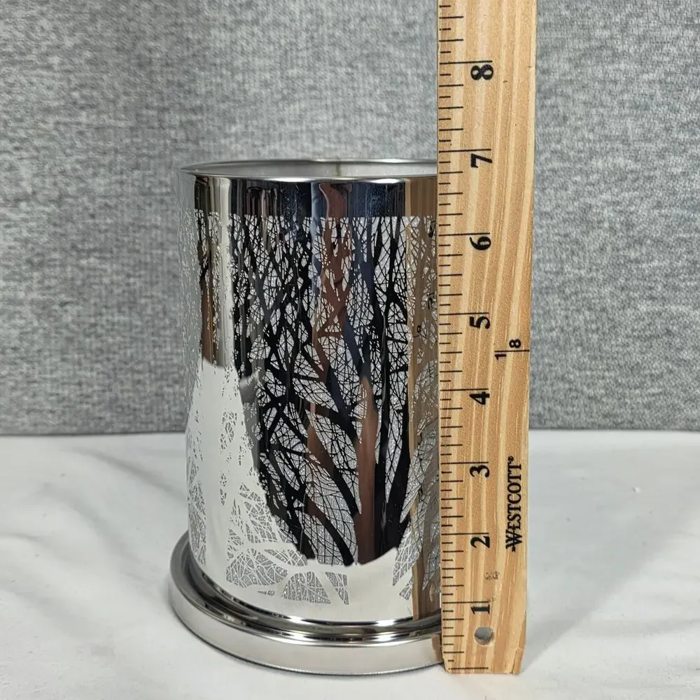 PARTYLITE ENCHANTED WOODLAND VOTIVE HURRICANE – RARE RETIRED – NIB – P90931